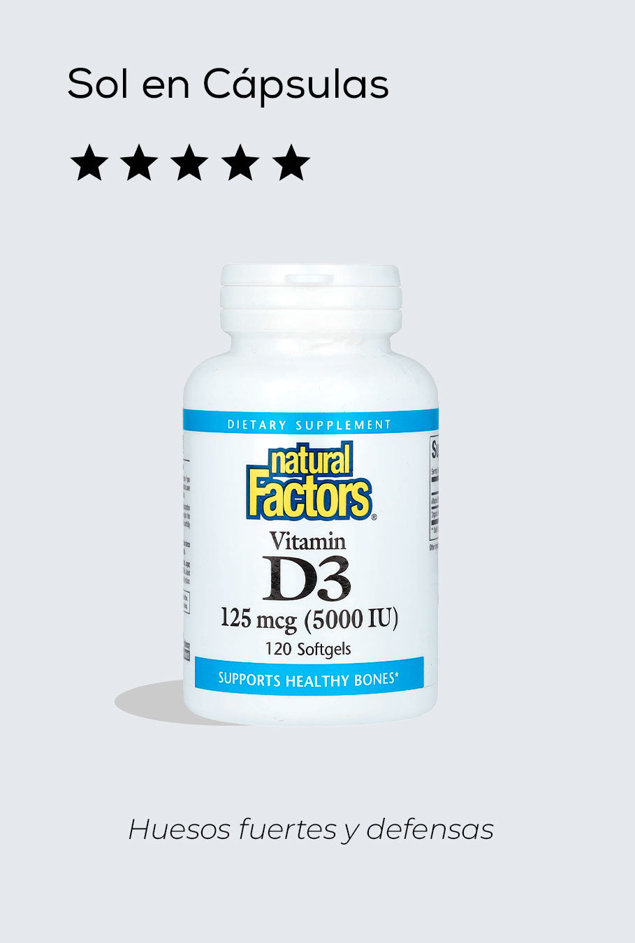 Vitamina D Nutriolam – Colecalciferol (Vitamina del sol)